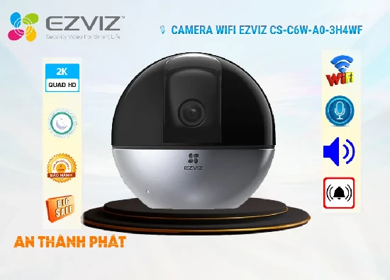  Lắp đặt camera Ezviz CS-C6W-A0-3H4WF chính hãng Ezviz giúp tiết kiệm chi phí cung cấp khả năng ghi hình siêu nét với chất lượng 2K và quay quét toàn cảnh giúp bạn không bỏ lỡ bất kỳ chi tiết nào trong khung hình và trang bị các tính năng hiện đại đảm bảo an ninh hiệu quả