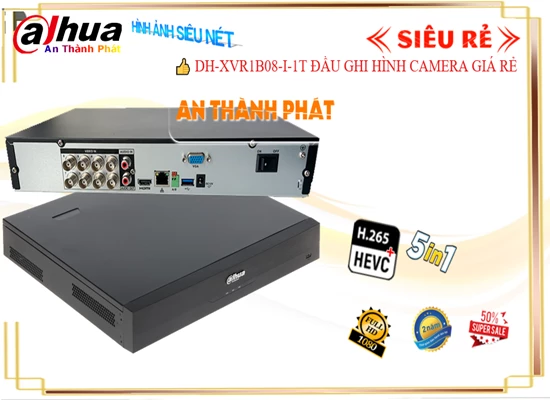  HD Anlog DH-XVR1B08-I-1T Hổ trợ HDD tối đa 6TB tích hợp chức năng cao cấp Thu hình Chất Lượng xem ban đêm với công nghệ ONVIF Trung Tâm Ghi Hình DH-XVR1B08-I-1T thêm Mạnh Mẽ với công nghệ SMD Plus Công nghệ thông minh Thiết kế đầu thu dạng box tinh tế Đầu Ghi 8 kênh Độ phân giải 2.0 MP Xem ban đêm 1 HDD HD Anlog Sử dụng công nghệ AHD CVI TVI BCS tiết kiệm chi phí