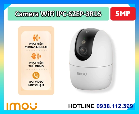  IMOU IPC-S2EP-3R1S hoạt động mượt mà với cảm biến CMOS cho hình ảnh trung thực ở độ phân giải 3MP. Tương tác gọi video dễ dàng bằng ứng dụng IMOU Life gửi cảnh báo chuyển động tức thì đến điện thoại. Kết cấu nhỏ gọn gắn tường hoặc trần thuận tiện phù hợp nhiều vị trí. Nguồn DC 5V/1A và lưu trữ qua thẻ nhớ giúp quản lý dữ liệu linh hoạt và an toàn.