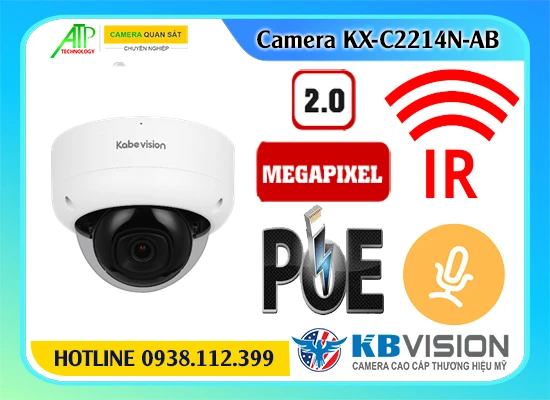 Camera Dome Bán Cầu KX-C2214N-AB,KX-C2214N-AB Giá hấp dẫn,KX-C2214N-AB Ip POE sắc nét Giá Hấp Dẫn,KX-C2214N-AB Chất lượng nhất,Nơi Lắp KX-C2214N-AB 2.0 MP FULL HD 1080P ,KX C2214N AB,thông số Camera Giá re KX-C2214N-AB