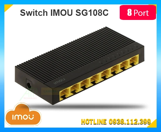 Lắp đặt camera Switch Imou SG108C 8 Cổng Gigapit