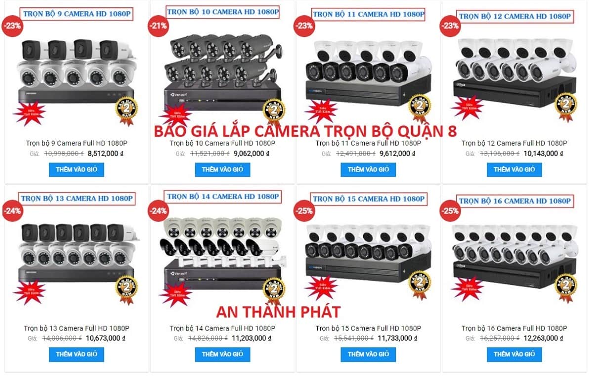 Trọn bộ camera quan sát tại quận 8