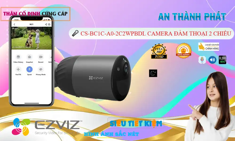 Camera Giá Rẻ Wifi Ezviz CS-BC1C-A0-2C2WPBDL