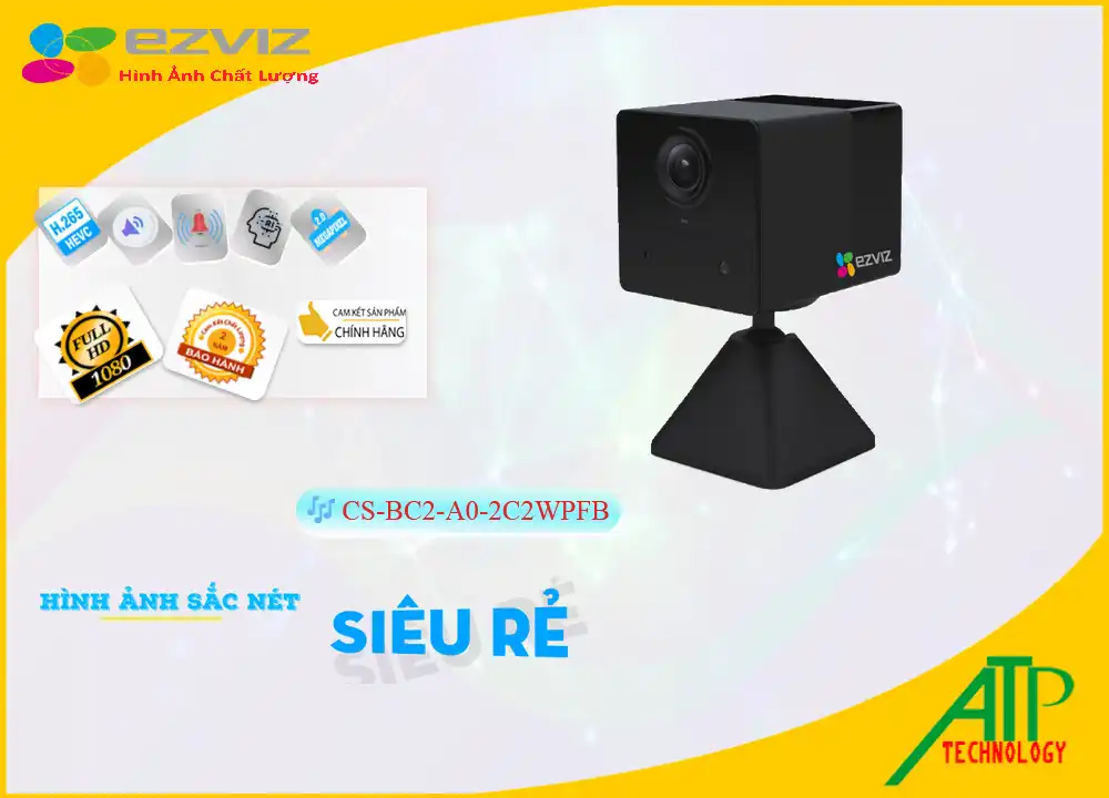 Camera Giá Rẻ Wifi Ezviz CS-BC2-A0-2C2WPFB Giá rẻ