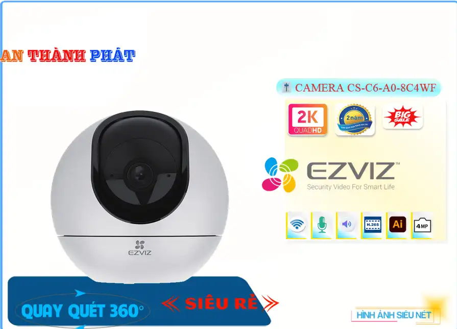 ✴ CS-C6-A0-8C4WF Camera Wifi Ezviz ✴ CS-C6-A0-8C4WF Camera Wifi Ezviz