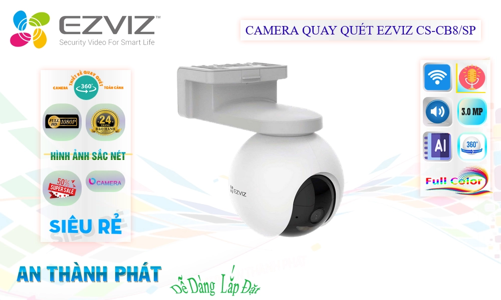 CS-CB8/SP Camera Wifi Không Dây Wifi Ezviz ⤿