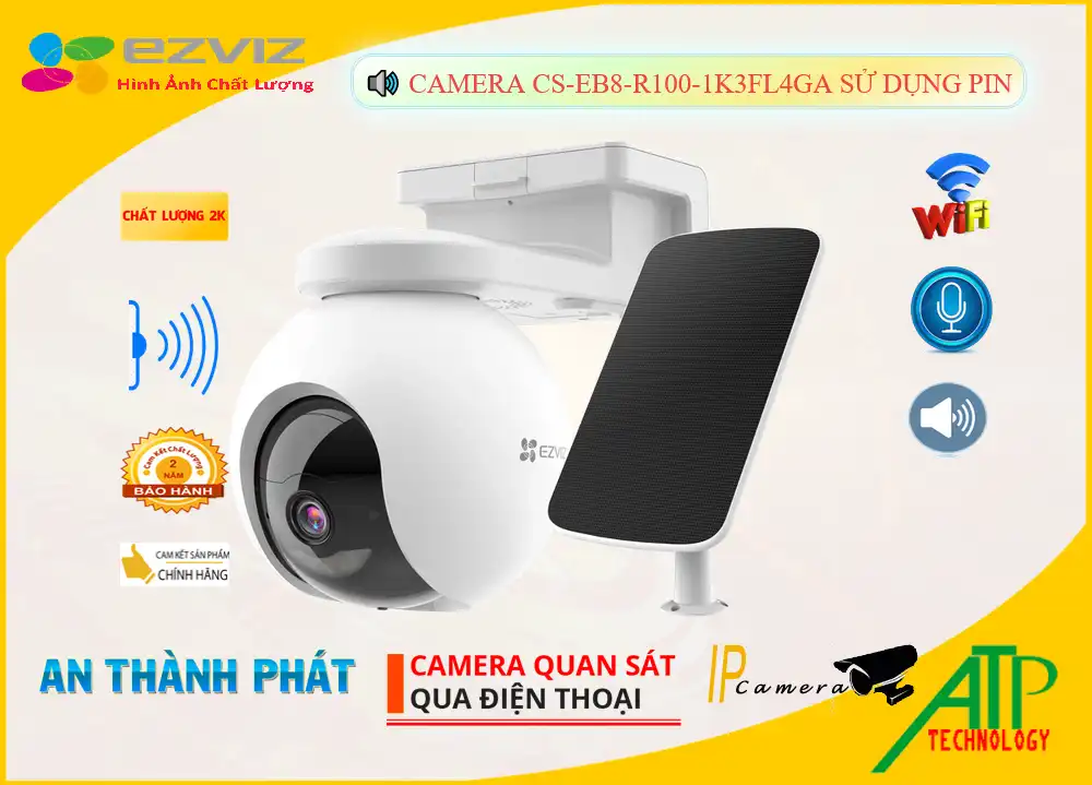 CS-EB8-R100-1K3FL4GA Camera Chính Hãng Wifi Ezviz