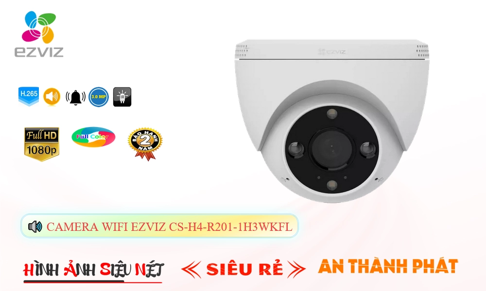 Camera Không Dây CS-H4-R201-1H3WKFL Wifi Ezviz Camera Không Dây CS-H4-R201-1H3WKFL Wifi Ezviz