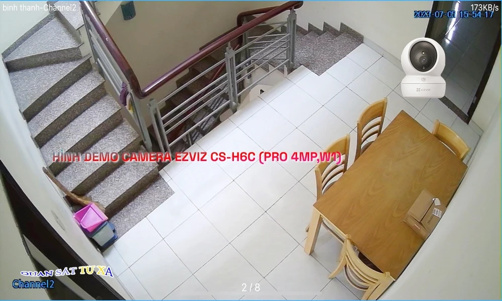 CS-H6c (Pro 4MP,W1) Camera Chính Hãng Wifi Ezviz