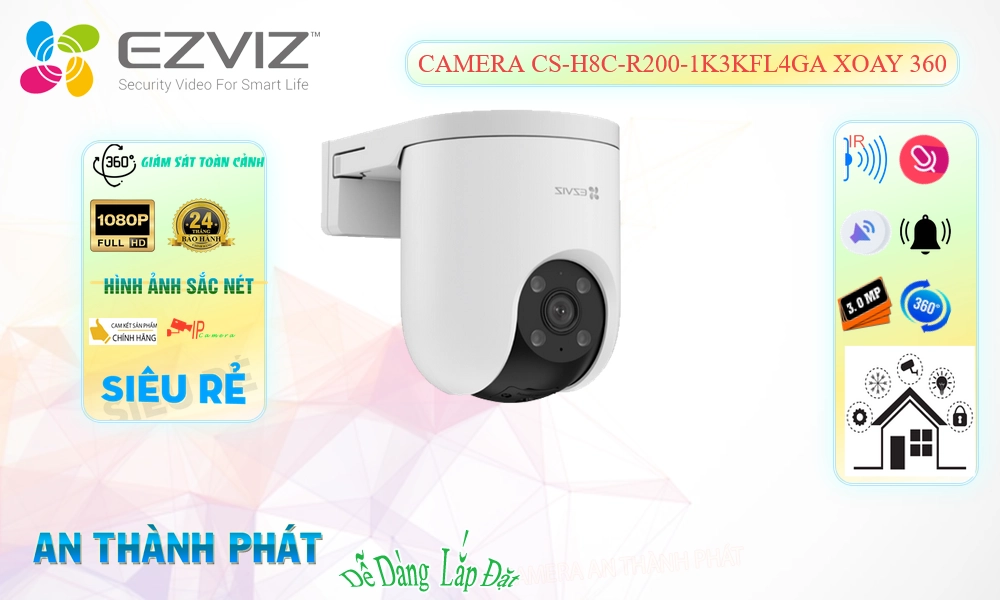 CS-H8c-R200-1K3KFL4GA Camera Wifi Ezviz CS-H8c-R200-1K3KFL4GA Camera Wifi Ezviz