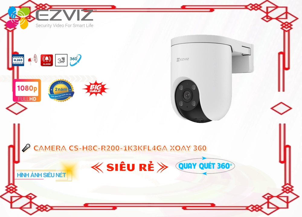 CS-H8c-R200-1K3KFL4GA Camera Wifi Ezviz CS-H8c-R200-1K3KFL4GA Camera Wifi Ezviz