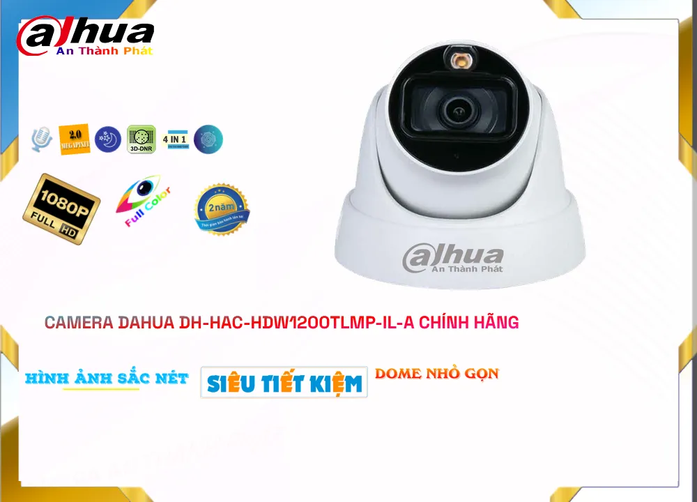 Dahua DH-HAC-HDW1200TLMP-IL-A Sắc Nét Dahua DH-HAC-HDW1200TLMP-IL-A Sắc Nét