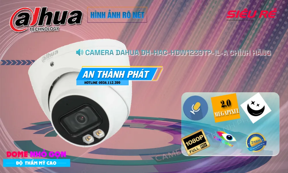 Dahua DH-HAC-HDW1239TP-IL-A Sắc Nét