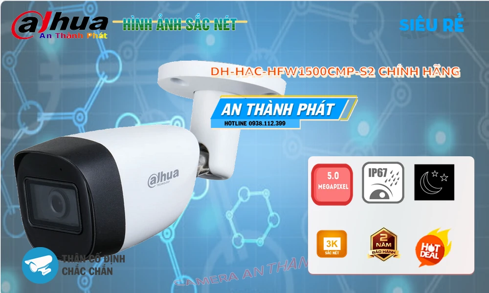 ✪ Camera Dahua Thiết kế Đẹp DH-HAC-HFW1500CMP-S2 ✪ Camera Dahua Thiết kế Đẹp DH-HAC-HFW1500CMP-S2