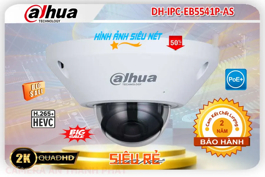 DH-IPC-EB5541P-AS Camera Dahua ❂ DH-IPC-EB5541P-AS Camera Dahua ❂