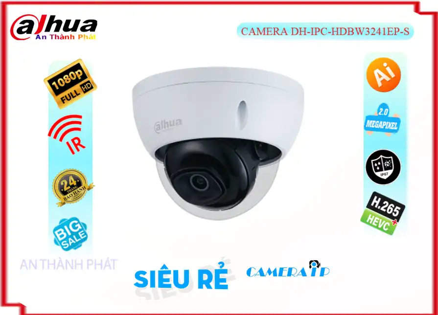 ❂  DH-IPC-HDBW3241EP-S Camera Giám Sát Giá rẻ