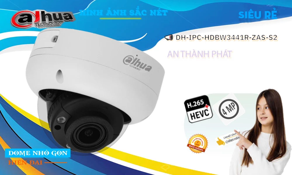 Camera DH-IPC-HDBW3441R-ZAS-S2 Dahua