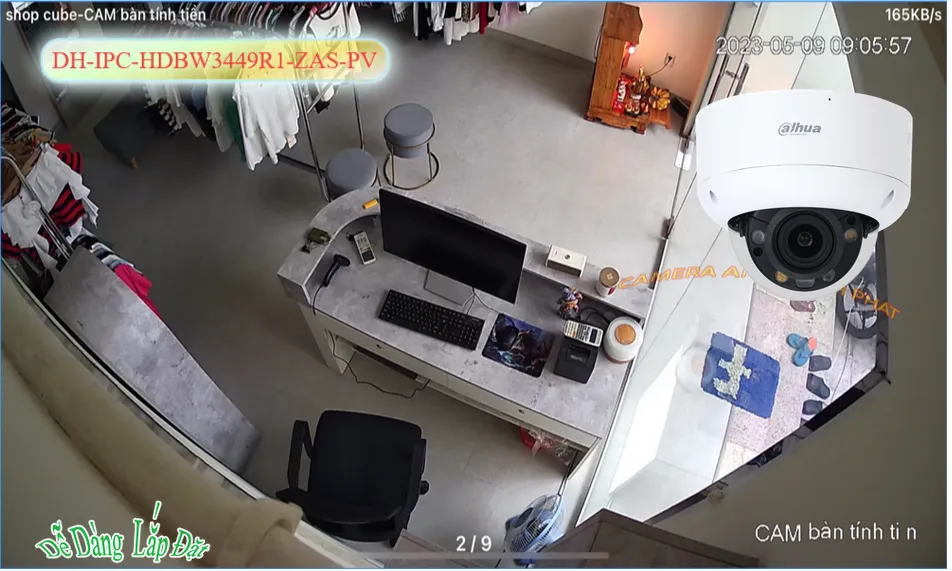 Camera Dahua DH-IPC-HDBW3449R1-ZAS-PV Camera Dahua DH-IPC-HDBW3449R1-ZAS-PV
