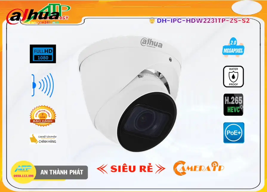 DH-IPC-HDW2231TP-ZS-S2 Siêu rẻ Dahua
