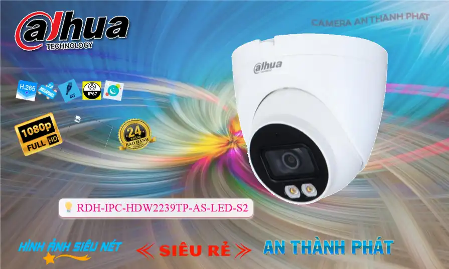 Camera DH-IPC-HDW2239TP-AS-LED-S2 Dahua Camera DH-IPC-HDW2239TP-AS-LED-S2 Dahua