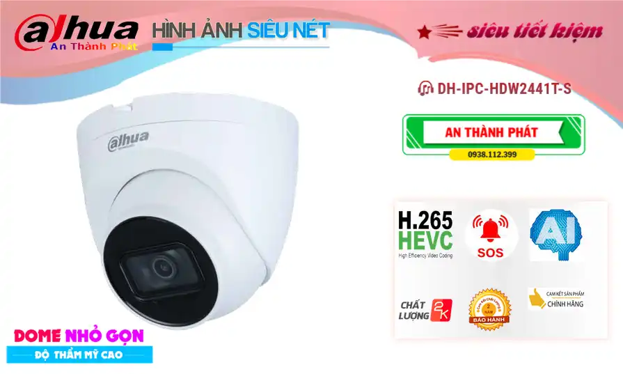 Dahua DH-IPC-HDW2441T-S tiết kiệm
