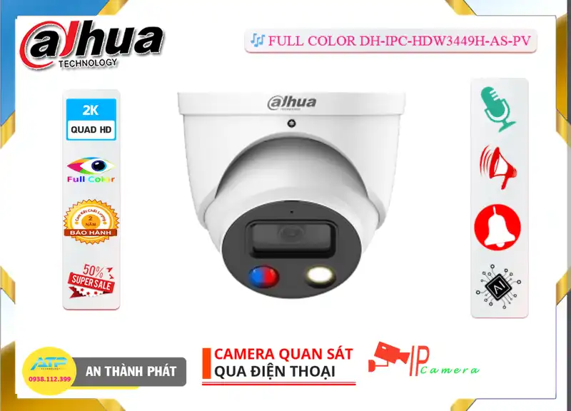 Camera Dahua DH-IPC-HDW3449H-AS-PV Tiết Kiệm Camera Dahua DH-IPC-HDW3449H-AS-PV Tiết Kiệm
