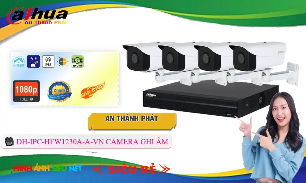 Camera Dahua DH-IPC-HFW1230A-A-VN Mẫu Đẹp Camera Dahua DH-IPC-HFW1230A-A-VN Mẫu Đẹp