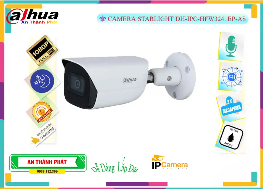 Camera DH-IPC-HFW3241EP-AS Dahua Camera DH-IPC-HFW3241EP-AS Dahua