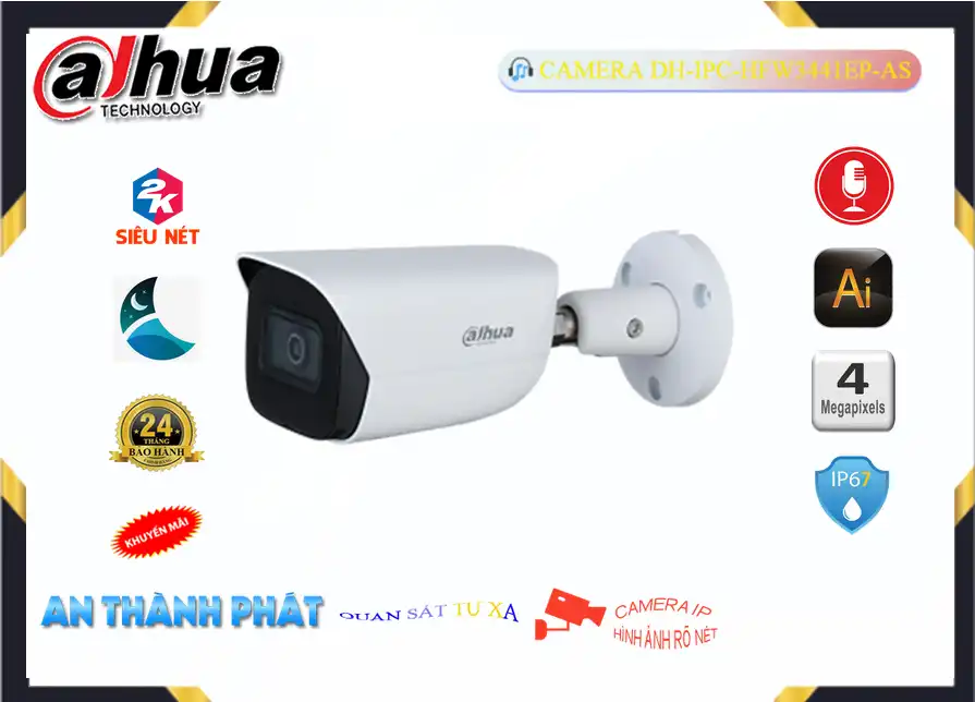 DH-IPC-HFW3441EP-AS Camera Dahua Chức Năng Cao Cấp DH-IPC-HFW3441EP-AS Camera Dahua Chức Năng Cao Cấp