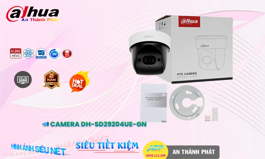 Camera DH-SD29204UE-GN Hãng Dahua Thiết kế Đẹp