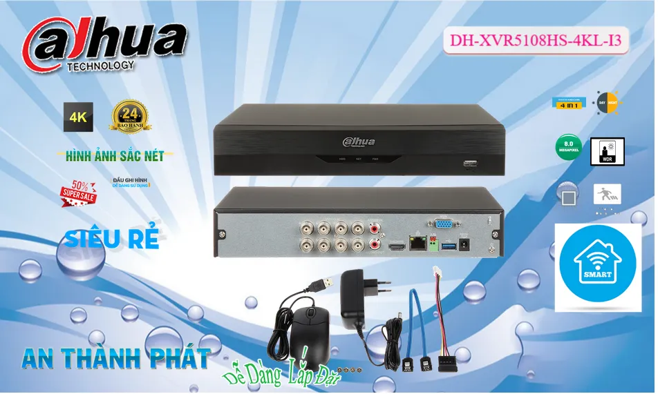 DH-XVR5108HS-4KL-I3 Đầu Ghi Dahua