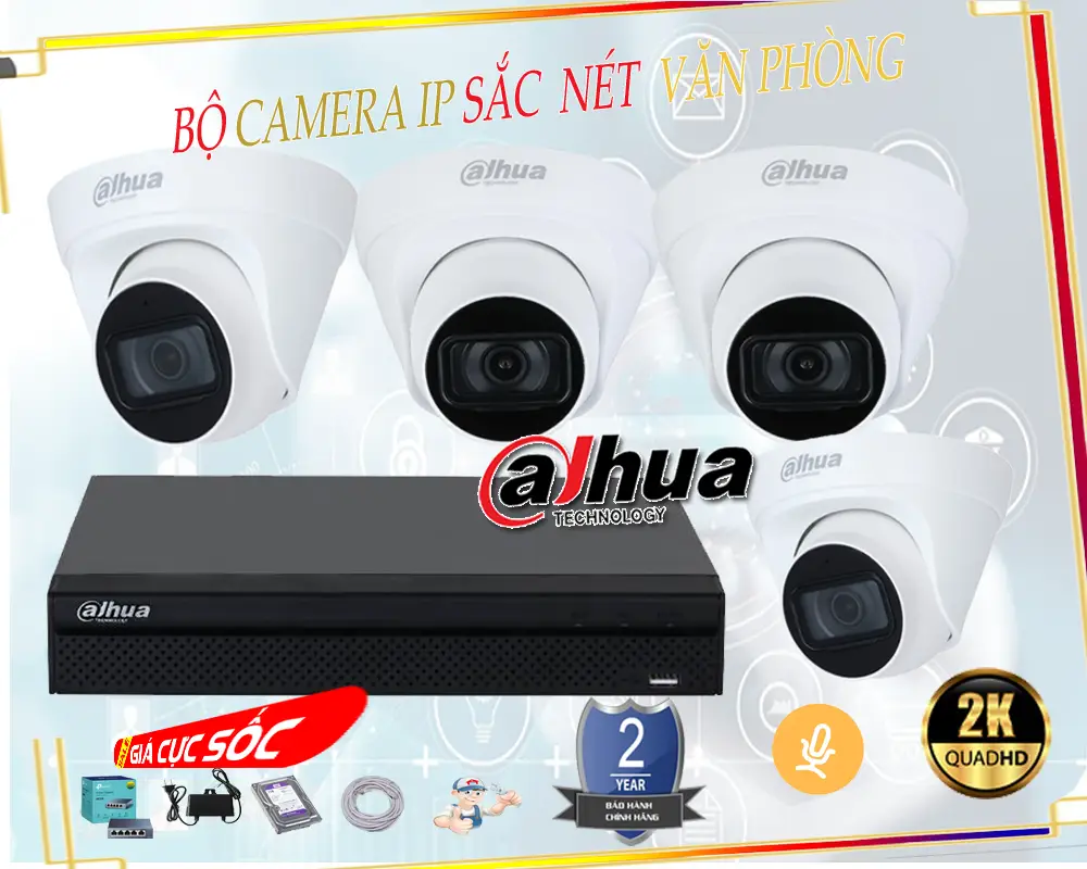 Trọn Bộ Camera Ip Cho Văn Phòng Chất Lượng Ultra 2k Giá tốt Trọn Bộ Camera Ip Cho Văn Phòng Chất Lượng Ultra 2k Camera giám sát giá rẻ