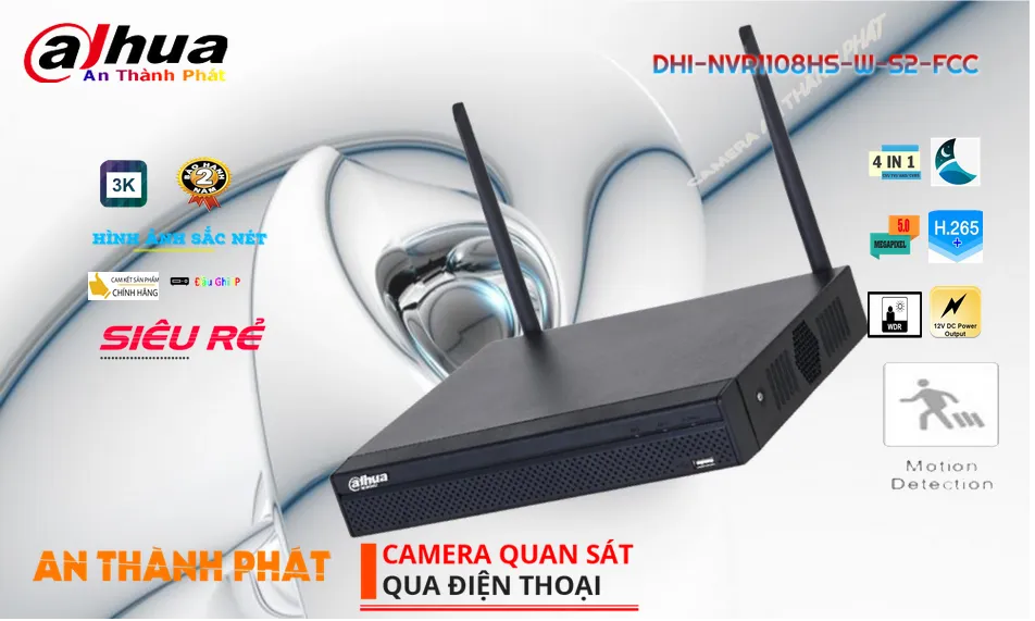 Đầu Ghi Dahua DHI-NVR1108HS-W-S2-FCC