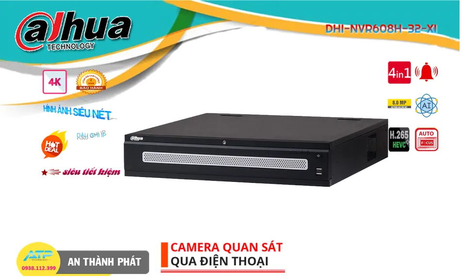 DHI-NVR608H-32-XI Đầu Ghi Hình Chi phí phù hợp ✪