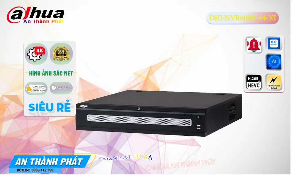 Đầu Ghi Dahua DHI-NVR608H-64-XI Đầu Ghi Dahua DHI-NVR608H-64-XI