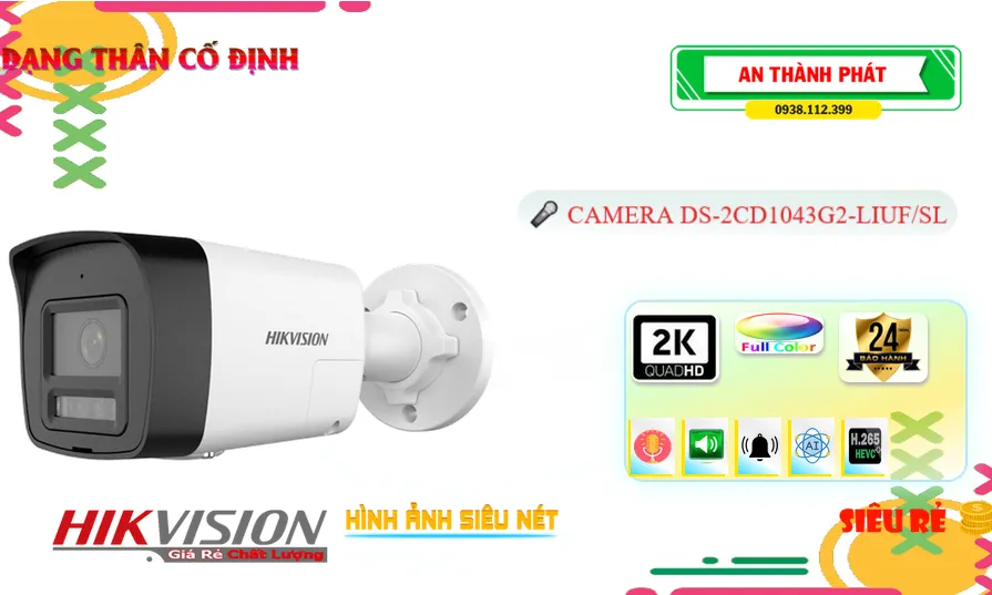 ➠ DS-2CD1043G2-LIUF/SL sắc nét Hikvision ➠ DS-2CD1043G2-LIUF/SL sắc nét Hikvision