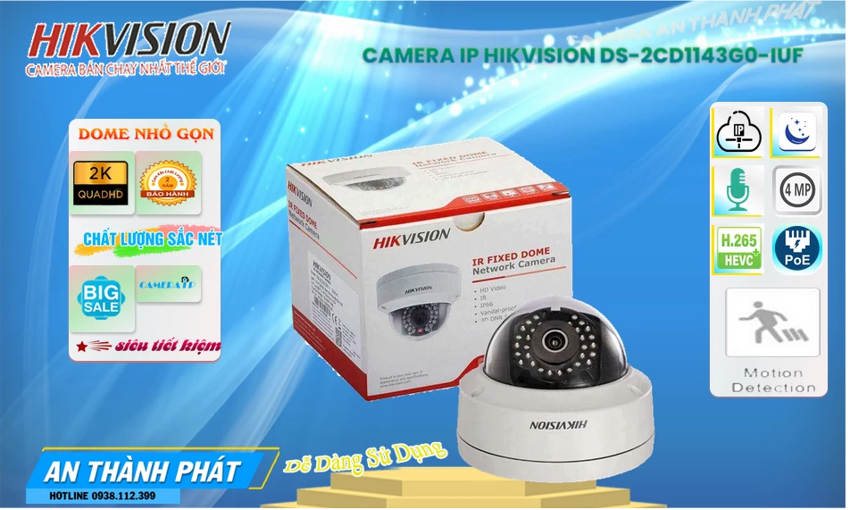 Camera Hikvision DS-2CD1143G0-IUF