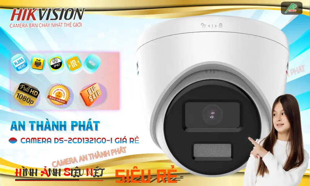 Camera DS-2CD1321G0-I Đang giảm giá ✪