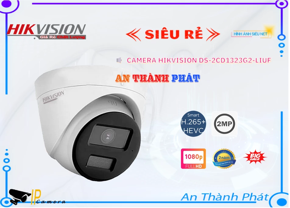 DS-2CD1323G2-LIUF Camera Hikvision ✔️ DS-2CD1323G2-LIUF Camera Hikvision ✔️