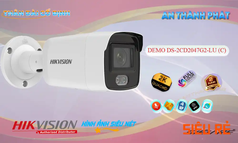 DS-2CD2047G2-LU (C) sắc nét Hikvision
