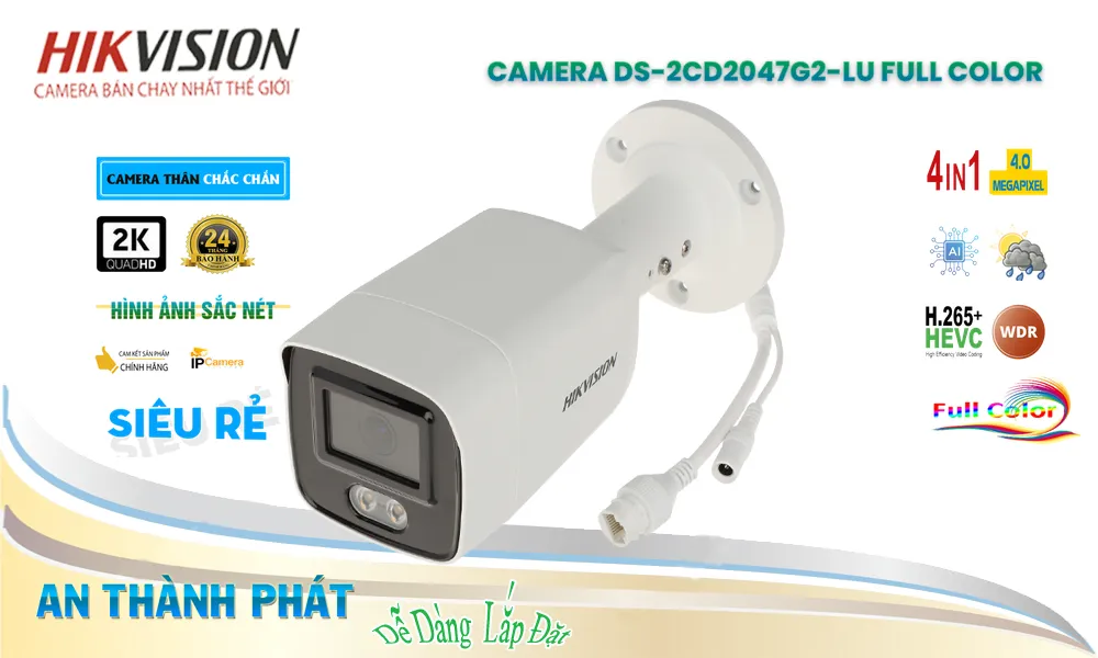 DS-2CD2047G2-LU Camera An Ninh Chức Năng Cao Cấp