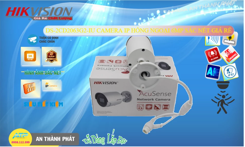 DS-2CD2063G2-IU Camera Hikvision DS-2CD2063G2-IU Camera Hikvision