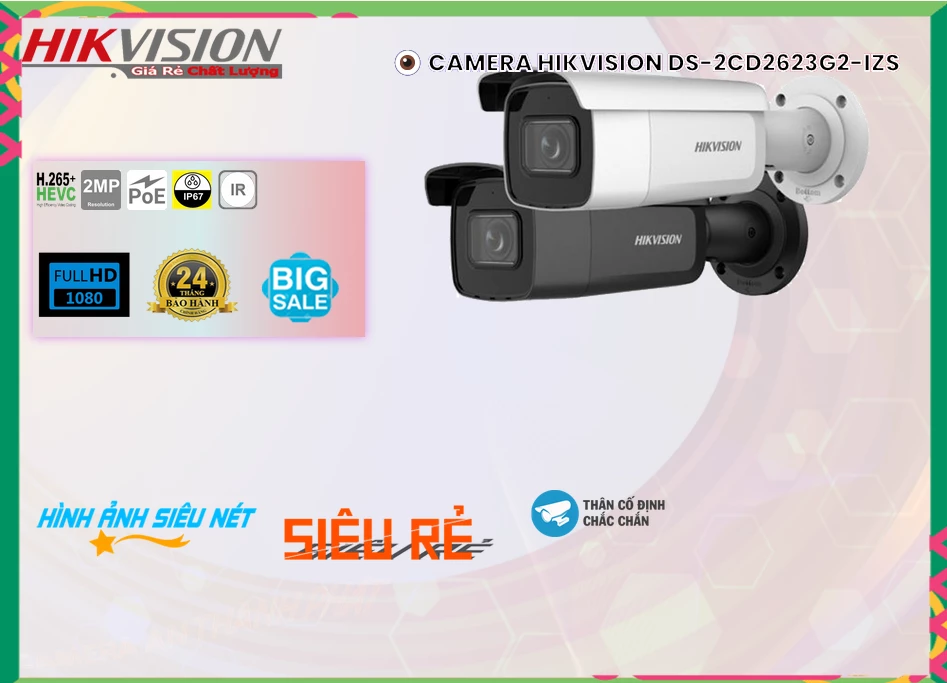 DS 2CD2623G2 IZS,Camera IP Hikvision DS-2CD2623G2-IZS,DS-2CD2623G2-IZS Giá Hấp Dẫn,DS-2CD2623G2-IZS Ip sắc nét  Chất lượng nhất,DS-2CD2623G2-IZS Chất Lượng,bán  Loại Camera DS-2CD2623G2-IZS,DS-2CD2623G2-IZS bán rẻ,DS-2CD2623G2-IZS 2.0 megapixel FULL HD 1080P chiết khấu cao,Giá Bán DS-2CD2623G2-IZS,cửa hàng bán DS-2CD2623G2-IZS,thông số DS-2CD2623G2-IZS,tuổi thọ DS-2CD2623G2-IZS,DS-2CD2623G2-IZS Chất lượng nhất,DS-2CD2623G2-IZS Chiết khấu cao