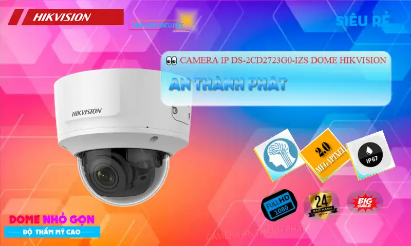 DS-2CD2723G0-IZS sắc nét Hikvision ➠