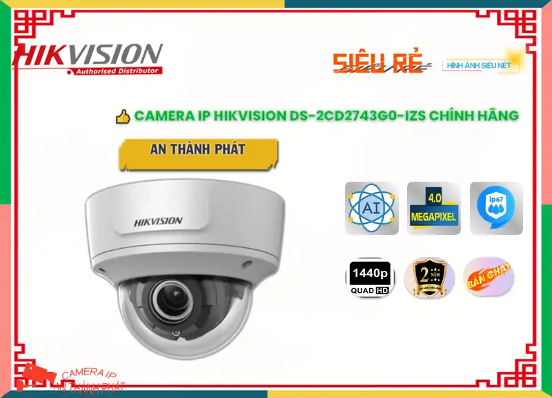 DS-2CD2743G0-IZS sắc nét Hikvision DS-2CD2743G0-IZS sắc nét Hikvision