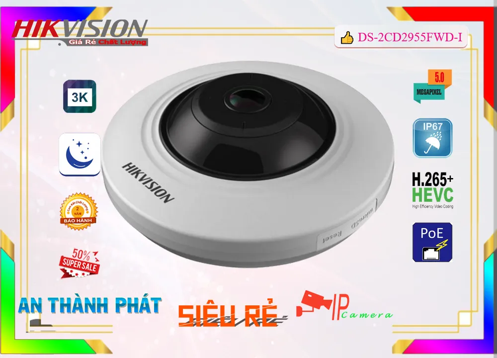 DS-2CD2955FWD-I Camera Hikvision DS-2CD2955FWD-I Camera Hikvision