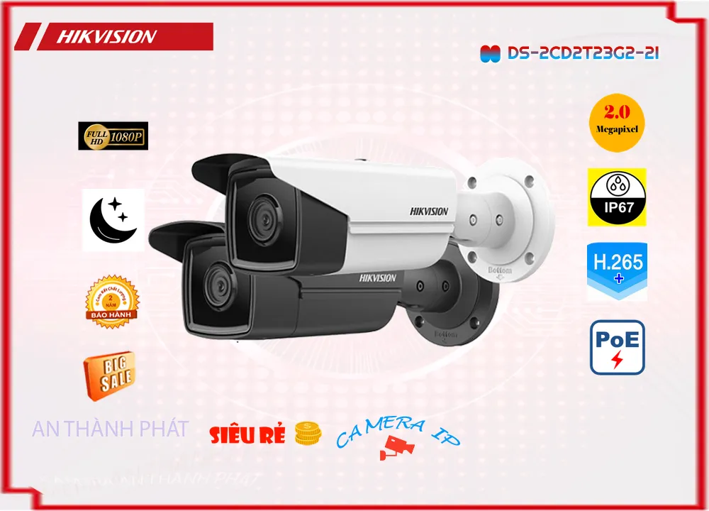 Camera Hikvision DS-2CD2T23G2-2I,thông số DS-2CD2T23G2-2I,DS 2CD2T23G2 2I,chức năng DS-2CD2T23G2-2I 2.0 MP FULL HD 1080P , Loại Camera Giá re DS-2CD2T23G2-2I Giá rẻ nhất,DS-2CD2T23G2-2I bán uy tín,sale DS-2CD2T23G2-2I,giá kỹ thuật DS-2CD2T23G2-2I,Phân Phối Sỉ DS-2CD2T23G2-2I,DS-2CD2T23G2-2I Bán Giá Rẻ,DS-2CD2T23G2-2I Tiết kiệm,DS-2CD2T23G2-2I Giá Thấp Nhất,Giá Bán DS-2CD2T23G2-2I,Công ty bán DS-2CD2T23G2-2I