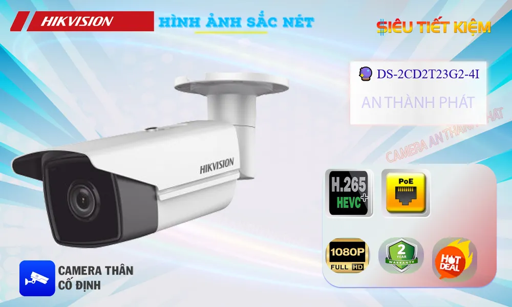 Camera Hikvision DS-2CD2T23G2-4I Tiết Kiệm Camera Hikvision DS-2CD2T23G2-4I Tiết Kiệm