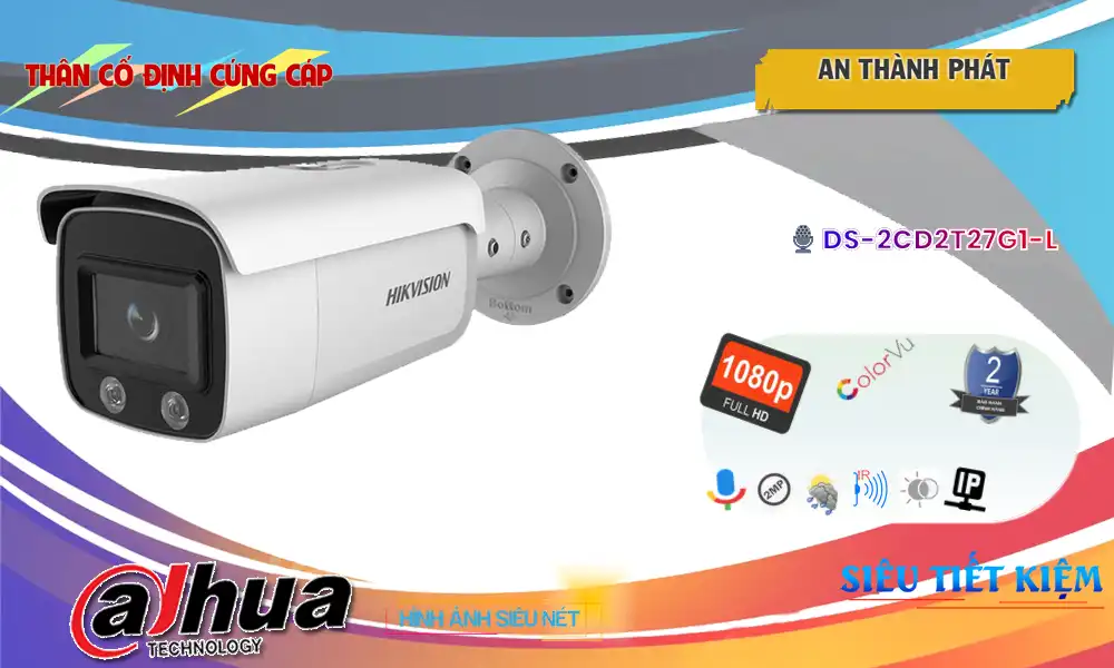 DS-2CD2T27G1-L Camera Chức Năng Cao Cấp  Hikvision
