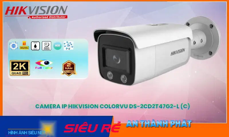 DS-2CD2T47G2-L (C) sắc nét Hikvision